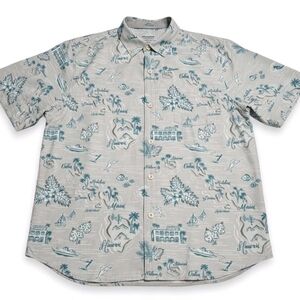 NWT Men's Tommy Bahama Coconut Point Island Print Shirt Size L